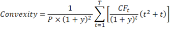 Convexity formula for bonds.