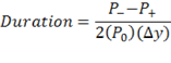 Duration estimate formula.