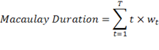 Macaulay duration formula.